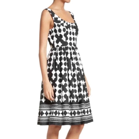 Kate Spade Black and White Patterned Dress - Picture 2 of 4